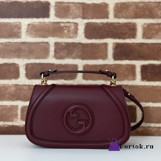 Fortok Gucci Blondie Top Handle Rouge 26.5x16.5x8.5cm - 1