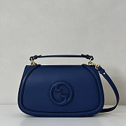 Fortok Gucci Blondie Top Handle Blue 26.5x16.5x8.5cm - 1