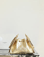 Fortok Chanel 25 Mini Bag Gold 20 x 22 x 12.5cm - 4