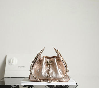 Fortok Chanel 25 Mini Bag Rose Gold 20 x 22 x 12.5cm