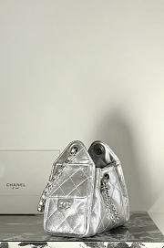 Fortok Chanel 25 Mini Bag Silver 20 x 22 x 12.5cm - 4