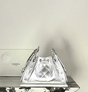 Fortok Chanel 25 Mini Bag Silver 20 x 22 x 12.5cm - 5