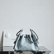 Fortok Chanel 25 Mini Bag Light Blue 20 x 22 x 12.5cm - 4