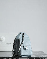 Fortok Chanel 25 Mini Bag Light Blue 20 x 22 x 12.5cm - 3