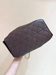 Fortok Chanel 25 color Chocolate Brown Caviar Small bag 30x26x14cm - 4