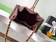 Fortok Chanel 25 color Burgundy Caviar Small bag 30x26x14cm - 2