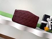 Fortok Chanel 25 color Burgundy Caviar Small bag 30x26x14cm - 3