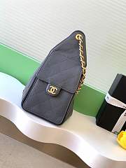 Fortok Chanel 25 color Grey Caviar Small bag 30x26x14cm - 5
