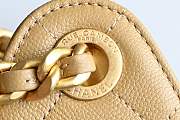 Fortok Chanel 25 color Tan Caviar Small bag 30x26x14cm - 6