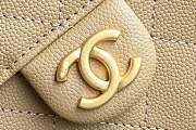 Fortok Chanel 25 color Tan Caviar Small bag 30x26x14cm - 5