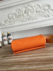 Fortok Hermès Herbag Zip mini bag in canvas Orange 20cm - 6