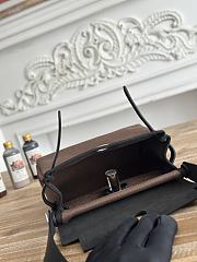 Fortok Hermès Herbag Zip mini bag in canvas Chocolate Brown 20cm - 5