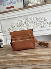 Fortok Hermès Herbag Zip mini bag in canvas Full Brown 20cm - 4