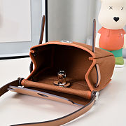 Fortok Hermès Herbag Zip mini bag in Leather and canvas Full Brown 20cm - 3
