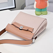 Fortok Hermès Herbag Zip mini bag in Leather and canvas Beige 20cm - 3