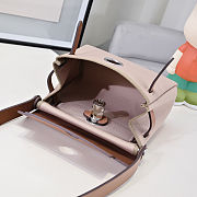 Fortok Hermès Herbag Zip mini bag in Leather and canvas Beige 20cm - 2