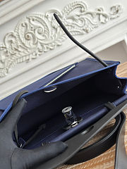 Fortok Hermès Herbag Zip bag in canvas Navy Blue 31cm - 5