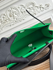 Fortok Hermès Herbag Zip bag in canvas Green 31cm - 6