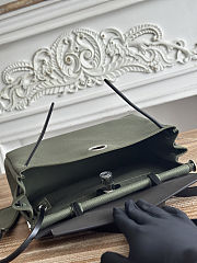 Fortok Hermès Herbag Zip bag in canvas Grey Green 31cm - 4