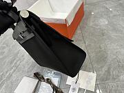 Fortok Hermès Herbag Zip bag in canvas Black 31cm - 6