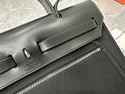 Fortok Hermès Herbag Zip bag in canvas Black 31cm - 2