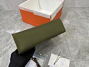 Fortok Hermès Herbag Zip bag in canvas Olive Green 31cm - 6