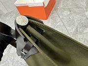 Fortok Hermès Herbag Zip bag in canvas Olive Green 31cm - 2