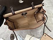 Fortok Hermès Herbag Zip bag in canvas Tan 31cm - 5