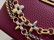 Fortok Louis Vuitton Capucines Mini bag in Burgundy Taurillon 14 x 8 x 21cm - 3