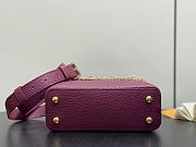 Fortok Louis Vuitton Capucines Mini bag in Burgundy Taurillon 14 x 8 x 21cm - 2