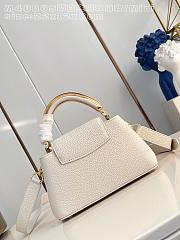 Fortok Louis Vuitton Capucines Mini bag a triple chain adornment Beige 22x12x8cm - 3