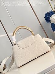 Fortok Louis Vuitton Capucines Mini bag a triple chain adornment Beige 26.5x14x8cm  - 2