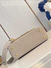 Fortok Louis Vuitton Capucines Mini bag a triple chain adornment Taupe 22x12x8cm - 3