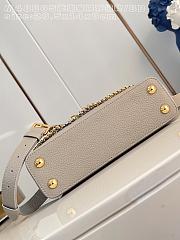 Fortok Louis Vuitton Capucines Mini bag a triple chain adornment Taupe 26.5x14x8cm - 6