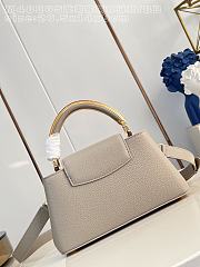 Fortok Louis Vuitton Capucines Mini bag a triple chain adornment Taupe 26.5x14x8cm - 4