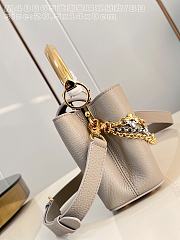Fortok Louis Vuitton Capucines Mini bag a triple chain adornment Taupe 26.5x14x8cm - 2