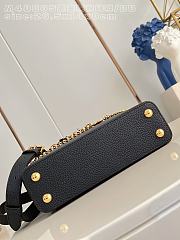 Fortok Louis Vuitton Capucines Mini bag a triple chain adornment Black 26.5x14x8cm - 2