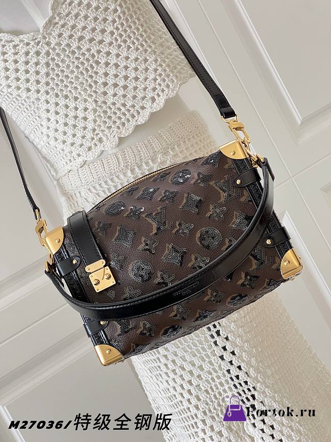 Fortok Louis Vuitton Side Trunk Other Monogram Canvas 23.5*16*8.5cm - 1