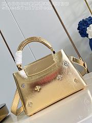 Fortok Louis Vuitton Mini Capucines shimmering Gold-tone calfskin leather 27 x 9 x 18cm - 3