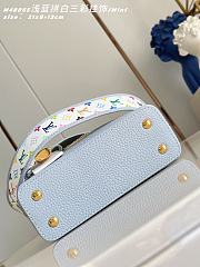 Fortok Louis Vuitton Capucines Mini bag in light blue 21 x 8 x 13cm - 2