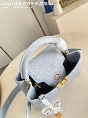 Fortok Louis Vuitton Capucines Mini bag in light blue 27 x 9 x 17cm  - 5