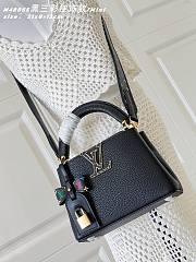 Fortok Louis Vuitton Capucines Mini bag in Black 21 x 8 x 13cm - 1