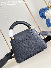 Fortok Louis Vuitton Capucines Mini bag in Black 21 x 8 x 13cm - 3