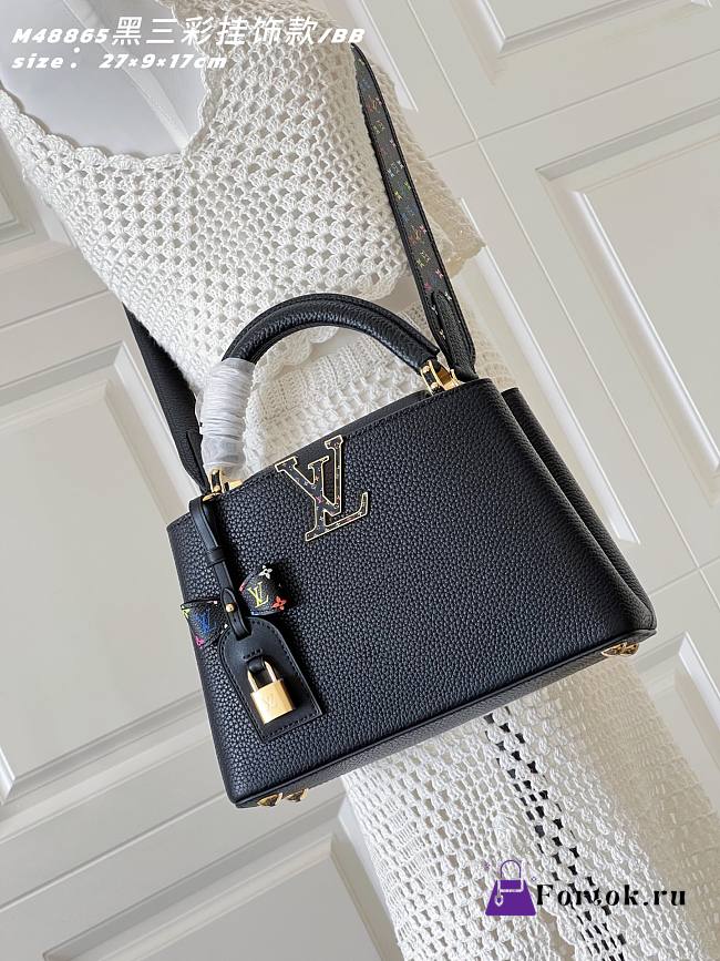 Fortok Louis Vuitton Capucines Mini bag in Black 27 x 9 x 17cm - 1