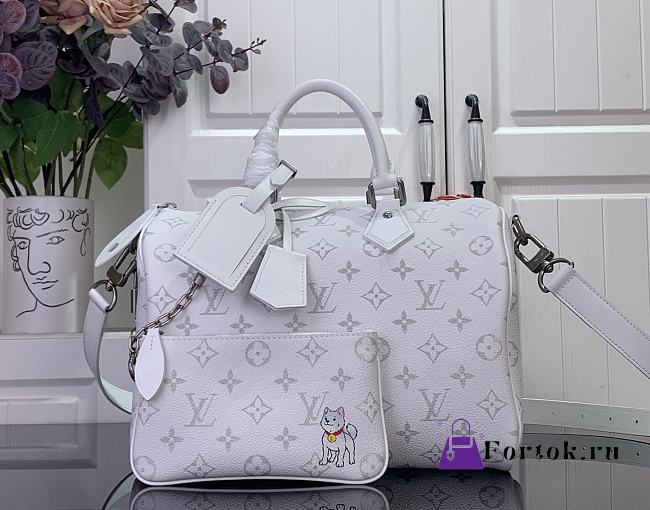 Fortok Louis Vuitton Speedy P9 Bandoulière 30 Vigery Nery bag White 32 x 22.5 x 18cm - 1