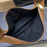 Fortok Saint Laurent Amalia 26ss Hobo Bag Suede Brown 19x13x10cm - 5