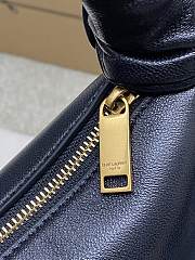 Fortok Saint Laurent Amalia 26ss Hobo Bag Leather Black 19x13x10cm - 2