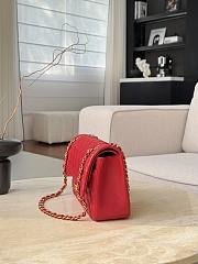 Fortok Chanel Flap Bag CF30 Red 30cm - 3