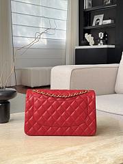 Fortok Chanel Flap Bag CF30 Red 30cm - 2