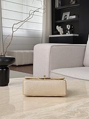 Fortok Chanel Flap Bag Caviar Light Gold Mini Bag 12x20x6cm - 6
